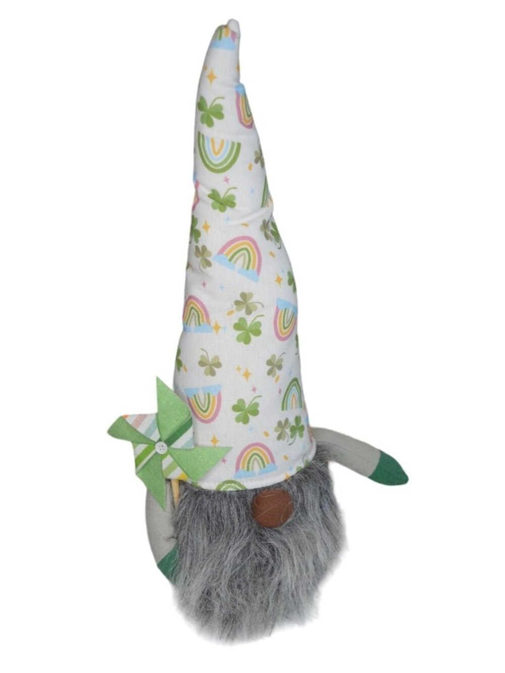 Huntington Home Spring St. Patrick's Day Gnome Decoration - Rainbow & Clover Hat